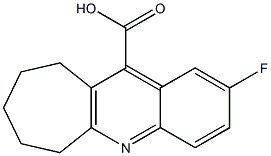 2-fluoro-6H,7H,8H,9H,10H-cyclohepta[b]quinoline-11-carboxylic acid Struktur