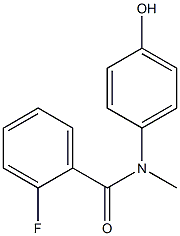 2-fluoro-N-(4-hydroxyphenyl)-N-methylbenzamide Struktur