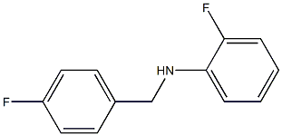 2-fluoro-N-[(4-fluorophenyl)methyl]aniline Struktur