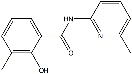 2-hydroxy-3-methyl-N-(6-methylpyridin-2-yl)benzamide Struktur