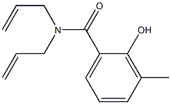 2-hydroxy-3-methyl-N,N-bis(prop-2-en-1-yl)benzamide Struktur