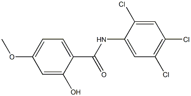 2-hydroxy-4-methoxy-N-(2,4,5-trichlorophenyl)benzamide Struktur