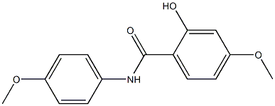 2-hydroxy-4-methoxy-N-(4-methoxyphenyl)benzamide Struktur