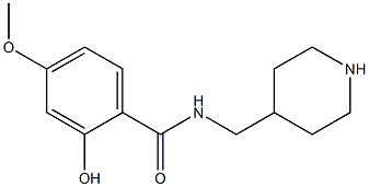 2-hydroxy-4-methoxy-N-(piperidin-4-ylmethyl)benzamide Struktur