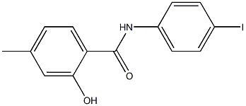 2-hydroxy-N-(4-iodophenyl)-4-methylbenzamide Struktur