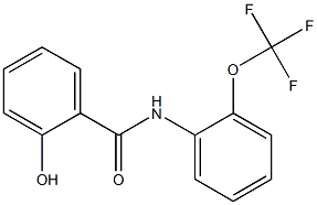 2-hydroxy-N-[2-(trifluoromethoxy)phenyl]benzamide Struktur