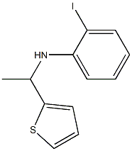 2-iodo-N-[1-(thiophen-2-yl)ethyl]aniline Struktur