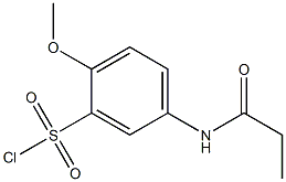 2-methoxy-5-propanamidobenzene-1-sulfonyl chloride Struktur