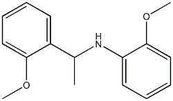 2-methoxy-N-[1-(2-methoxyphenyl)ethyl]aniline Struktur