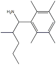 2-methyl-1-(2,3,5,6-tetramethylphenyl)pentan-1-amine Struktur