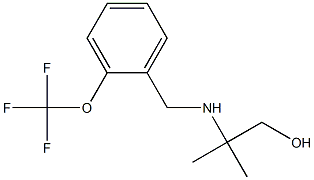 2-methyl-2-({[2-(trifluoromethoxy)phenyl]methyl}amino)propan-1-ol Struktur