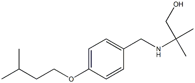 2-methyl-2-({[4-(3-methylbutoxy)phenyl]methyl}amino)propan-1-ol Struktur