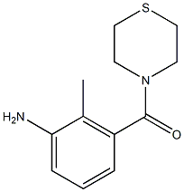 2-methyl-3-(thiomorpholin-4-ylcarbonyl)aniline Struktur