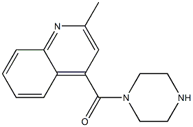 2-methyl-4-(piperazin-1-ylcarbonyl)quinoline Structure