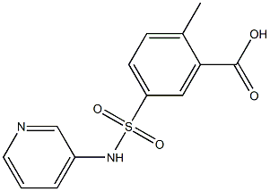 2-methyl-5-(pyridin-3-ylsulfamoyl)benzoic acid Struktur