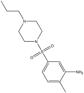 2-methyl-5-[(4-propylpiperazine-1-)sulfonyl]aniline Struktur