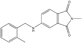 2-methyl-5-{[(2-methylphenyl)methyl]amino}-2,3-dihydro-1H-isoindole-1,3-dione Struktur