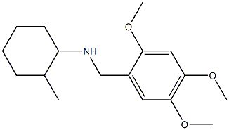 2-methyl-N-[(2,4,5-trimethoxyphenyl)methyl]cyclohexan-1-amine Struktur