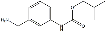 2-methylpropyl N-[3-(aminomethyl)phenyl]carbamate Struktur