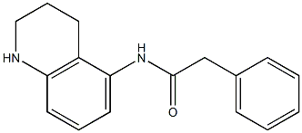 2-phenyl-N-(1,2,3,4-tetrahydroquinolin-5-yl)acetamide Struktur