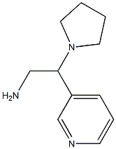 2-pyridin-3-yl-2-pyrrolidin-1-ylethanamine Struktur