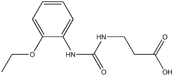 3-({[(2-ethoxyphenyl)amino]carbonyl}amino)propanoic acid Struktur