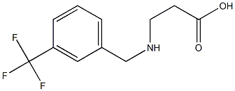 3-({[3-(trifluoromethyl)phenyl]methyl}amino)propanoic acid Struktur