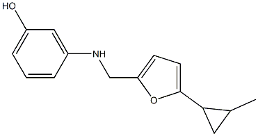 3-({[5-(2-methylcyclopropyl)furan-2-yl]methyl}amino)phenol Struktur