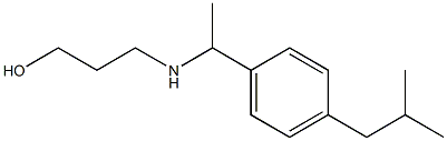 3-({1-[4-(2-methylpropyl)phenyl]ethyl}amino)propan-1-ol Struktur