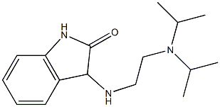 3-({2-[bis(propan-2-yl)amino]ethyl}amino)-2,3-dihydro-1H-indol-2-one Struktur