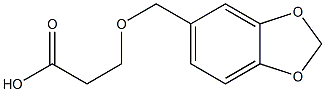 3-(1,3-benzodioxol-5-ylmethoxy)propanoic acid Struktur