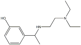 3-(1-{[2-(diethylamino)ethyl]amino}ethyl)phenol Struktur