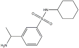 3-(1-aminoethyl)-N-cyclohexylbenzene-1-sulfonamide Struktur