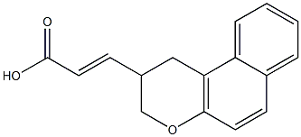 3-(2,3-dihydro-1H-benzo[f]chromen-2-yl)acrylic acid Struktur