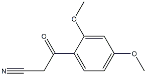 3-(2,4-dimethoxyphenyl)-3-oxopropanenitrile Struktur