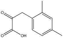 3-(2,4-dimethylphenyl)-2-oxopropanoic acid Struktur