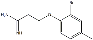 3-(2-bromo-4-methylphenoxy)propanimidamide Struktur