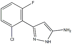 3-(2-chloro-6-fluorophenyl)-1H-pyrazol-5-amine Struktur