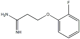 3-(2-fluorophenoxy)propanimidamide Struktur