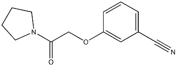 3-(2-oxo-2-pyrrolidin-1-ylethoxy)benzonitrile Struktur