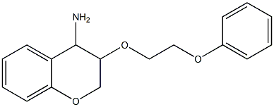 3-(2-phenoxyethoxy)-3,4-dihydro-2H-1-benzopyran-4-amine Struktur