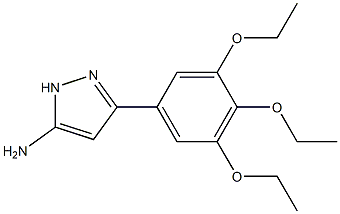 3-(3,4,5-triethoxyphenyl)-1H-pyrazol-5-amine Struktur