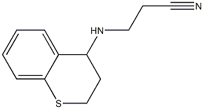 3-(3,4-dihydro-2H-1-benzothiopyran-4-ylamino)propanenitrile Struktur