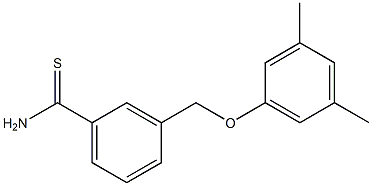 3-(3,5-dimethylphenoxymethyl)benzene-1-carbothioamide Struktur