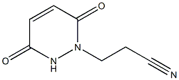 3-(3,6-dioxo-3,6-dihydropyridazin-1(2H)-yl)propanenitrile Struktur