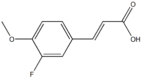 3-(3-fluoro-4-methoxyphenyl)prop-2-enoic acid Struktur