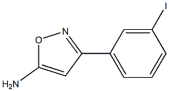 3-(3-iodophenyl)-1,2-oxazol-5-amine Struktur