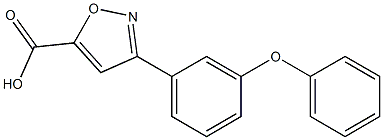 3-(3-phenoxyphenyl)-1,2-oxazole-5-carboxylic acid Struktur