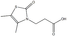 3-(4,5-dimethyl-2-oxo-1,3-thiazol-3(2H)-yl)propanoic acid Struktur