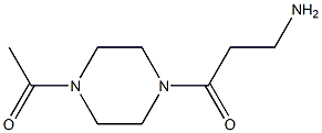 3-(4-acetylpiperazin-1-yl)-3-oxopropan-1-amine Struktur